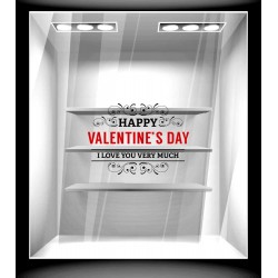 Αυτοκόλλητο βιτρίνας - Αγίος Βαλεντίνος 70